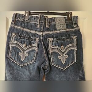 Rock Revival Mens Remy Blue Denim Jeans, Size 34x31